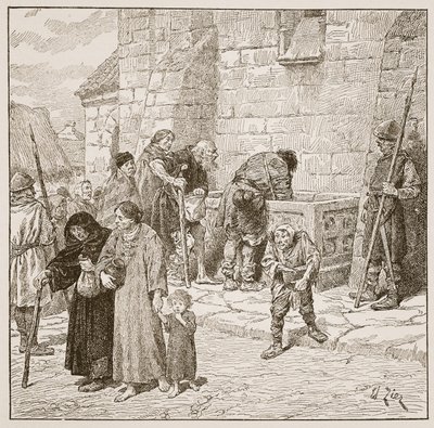 The stone corn-chest at Fecamp, illustration from 